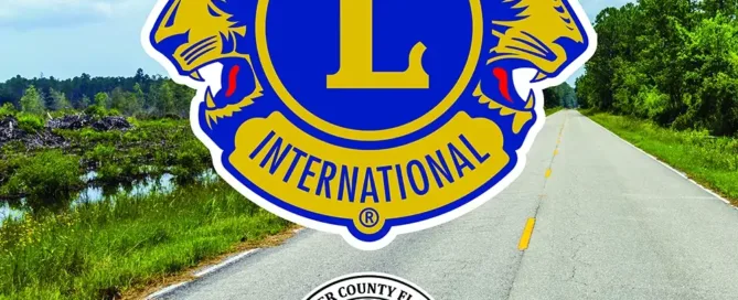 Everglades Lions Club Centennial Banner Sponsored by the Everglades Lions Foundation