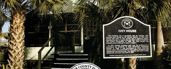 Ivey House Centennial Banner Sponsored by the Ivey House