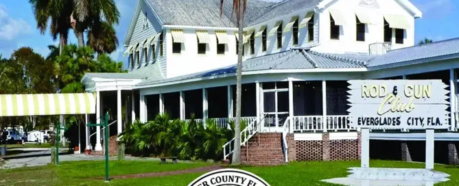 Rod & Gun Club Centennial Banner Sponsored by Patty Bowen, Rod & Gun Club