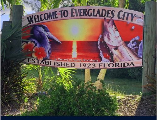 Welcome to Everglades City Sign